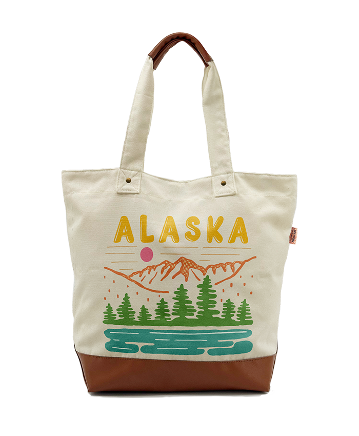 Alaska Scenic Canvas Tote Bag