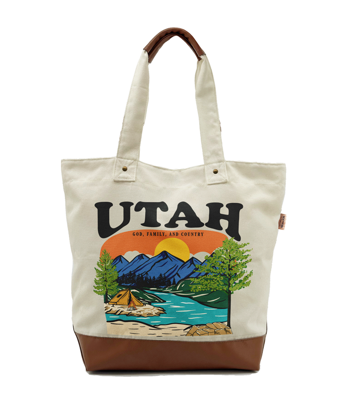 Utah Canvas Tote Bag
