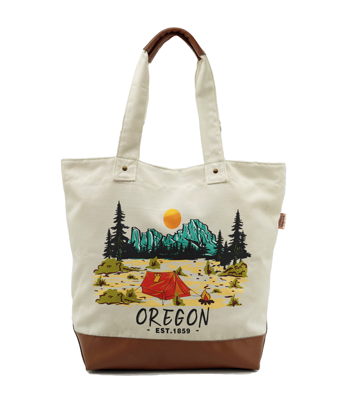 Oregon Wilderness Camping Tote  Bag