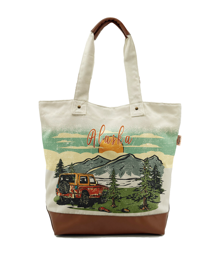 Alaska Off-Road Adventure Tote Bag