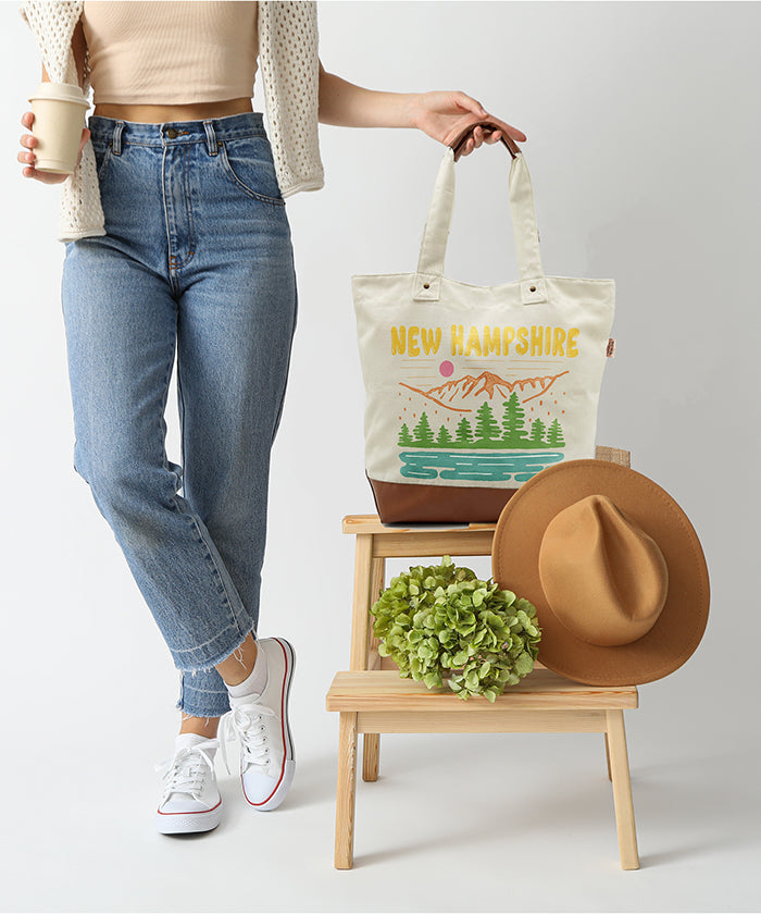 New Hampshire Sunrise Wilderness Canvas Tote Bag