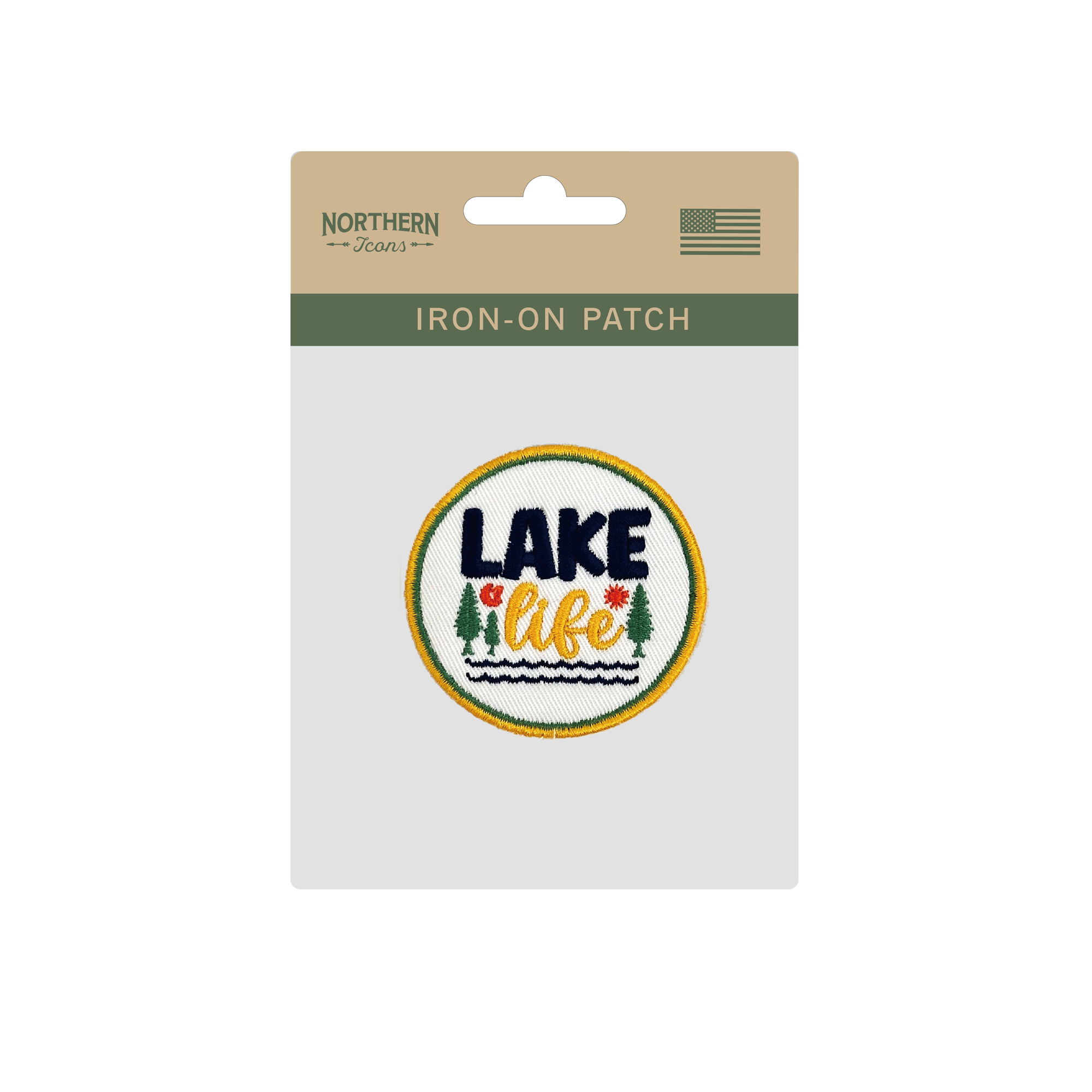 Lake Life Iron On Embroidery Patch