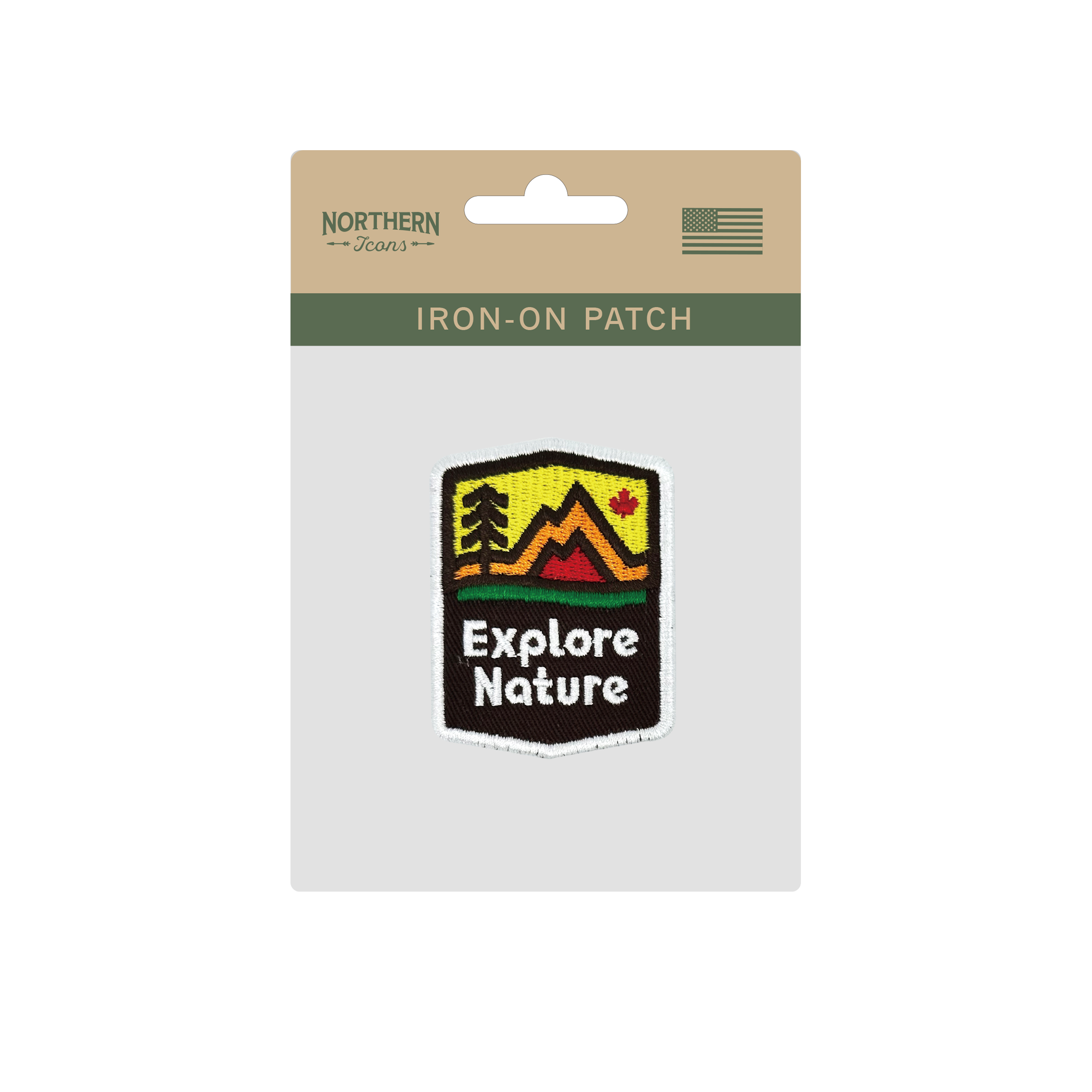 Explore Nature Iron On Embroidery Patch