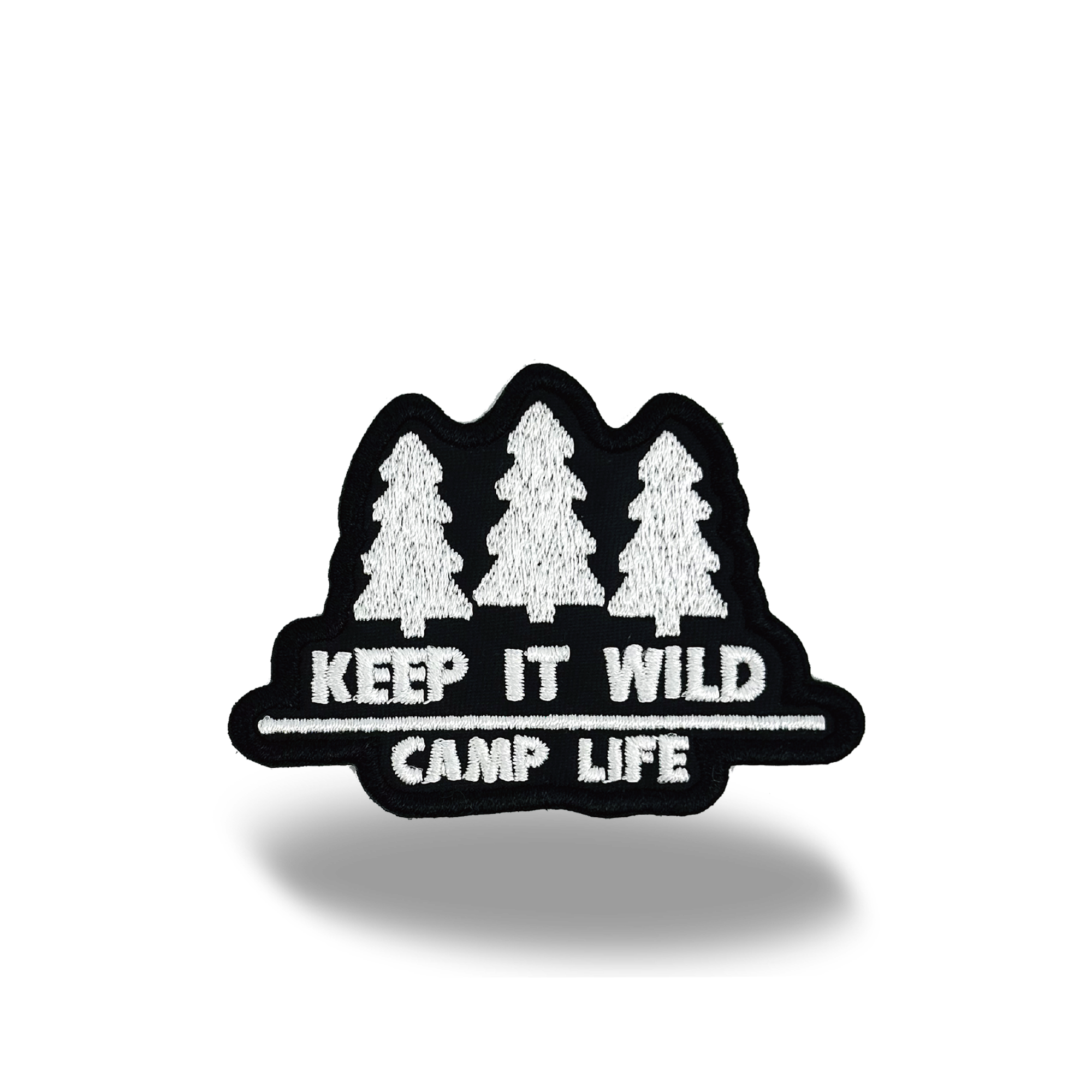 Keep It Wild Camp Life Iron On Embroidery Patch