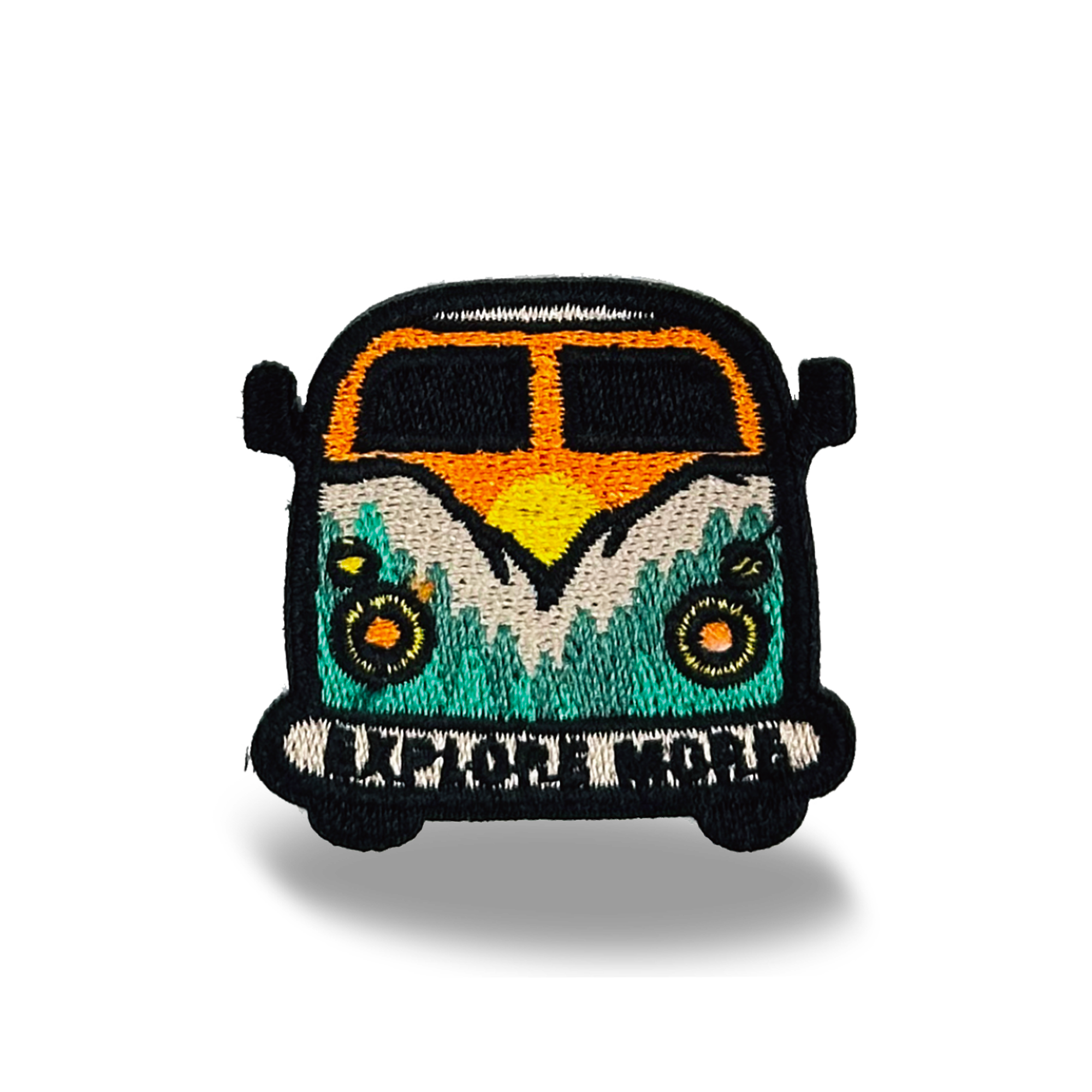 Vintage Camper Van Iron On Embroidery Patch