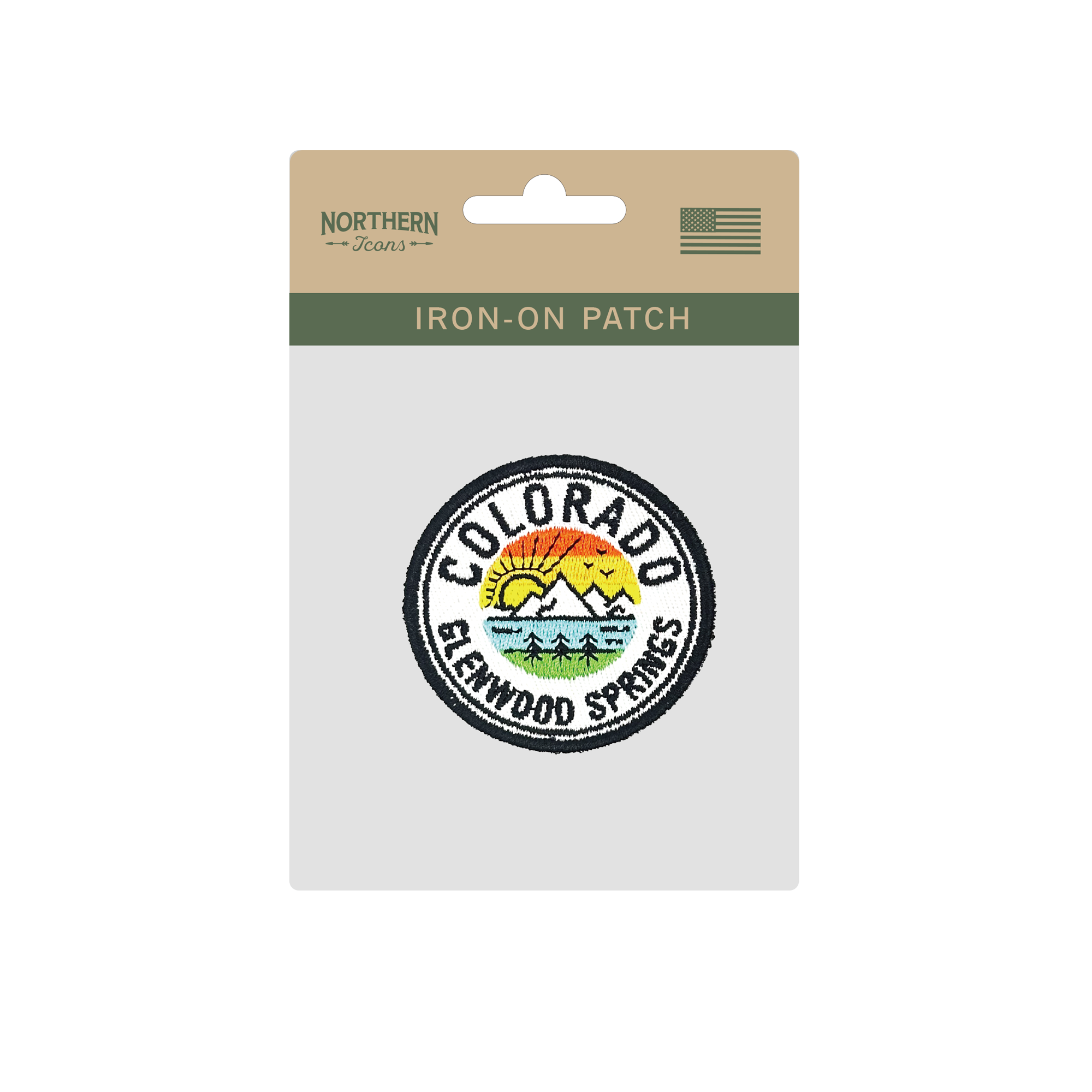 Colorado Glenwood Springs Iron On Embroidery Patch