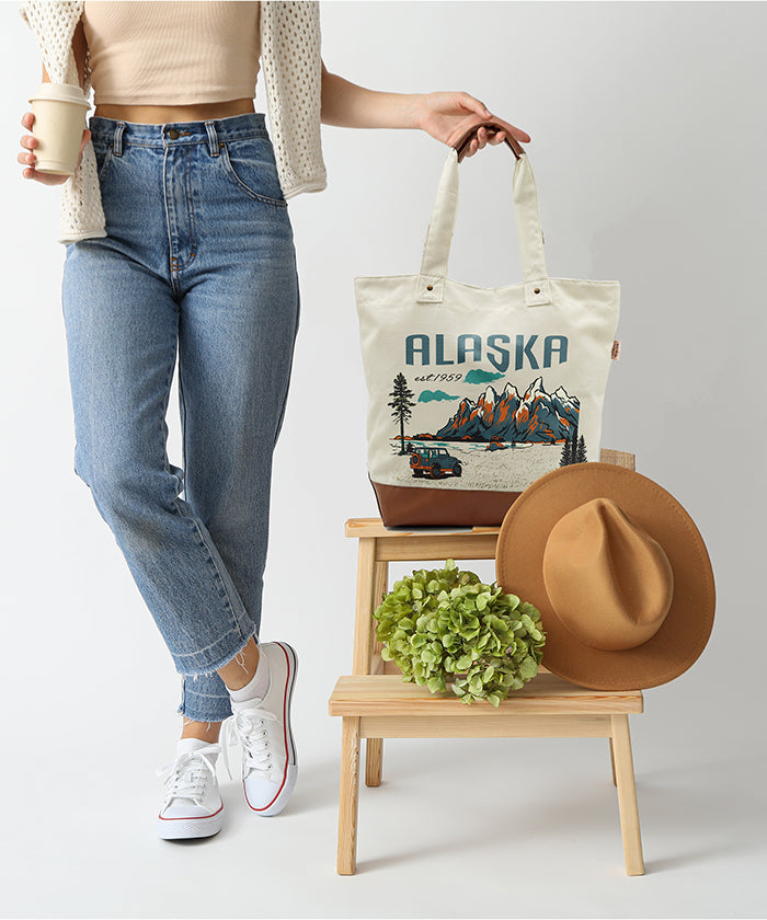 Alaska Adventure Canvas Tote Bag