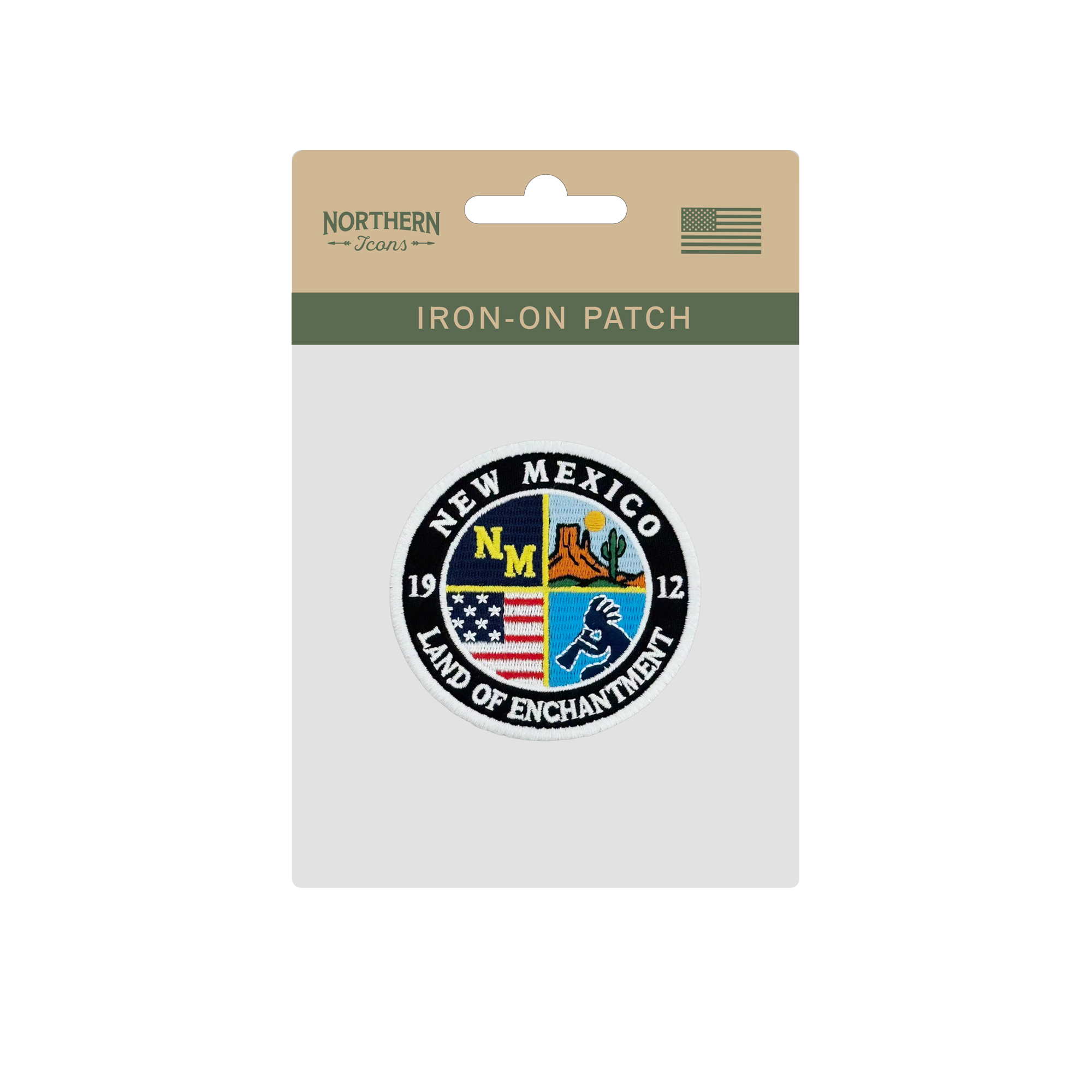 New Mexico Round Embroidered Patch Southwest Heritage Badge