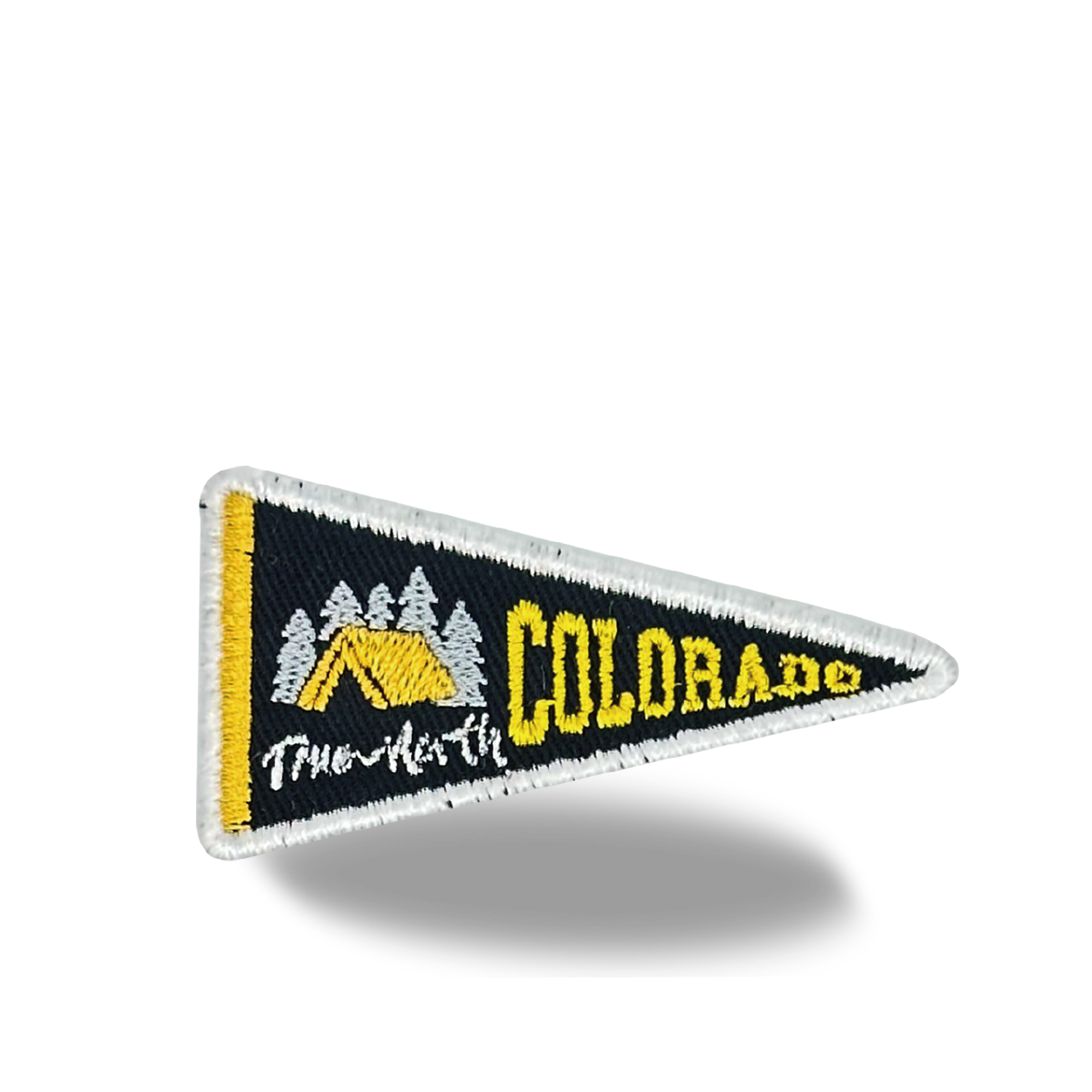 Colorado Pennant Iron On Embroidery Patch
