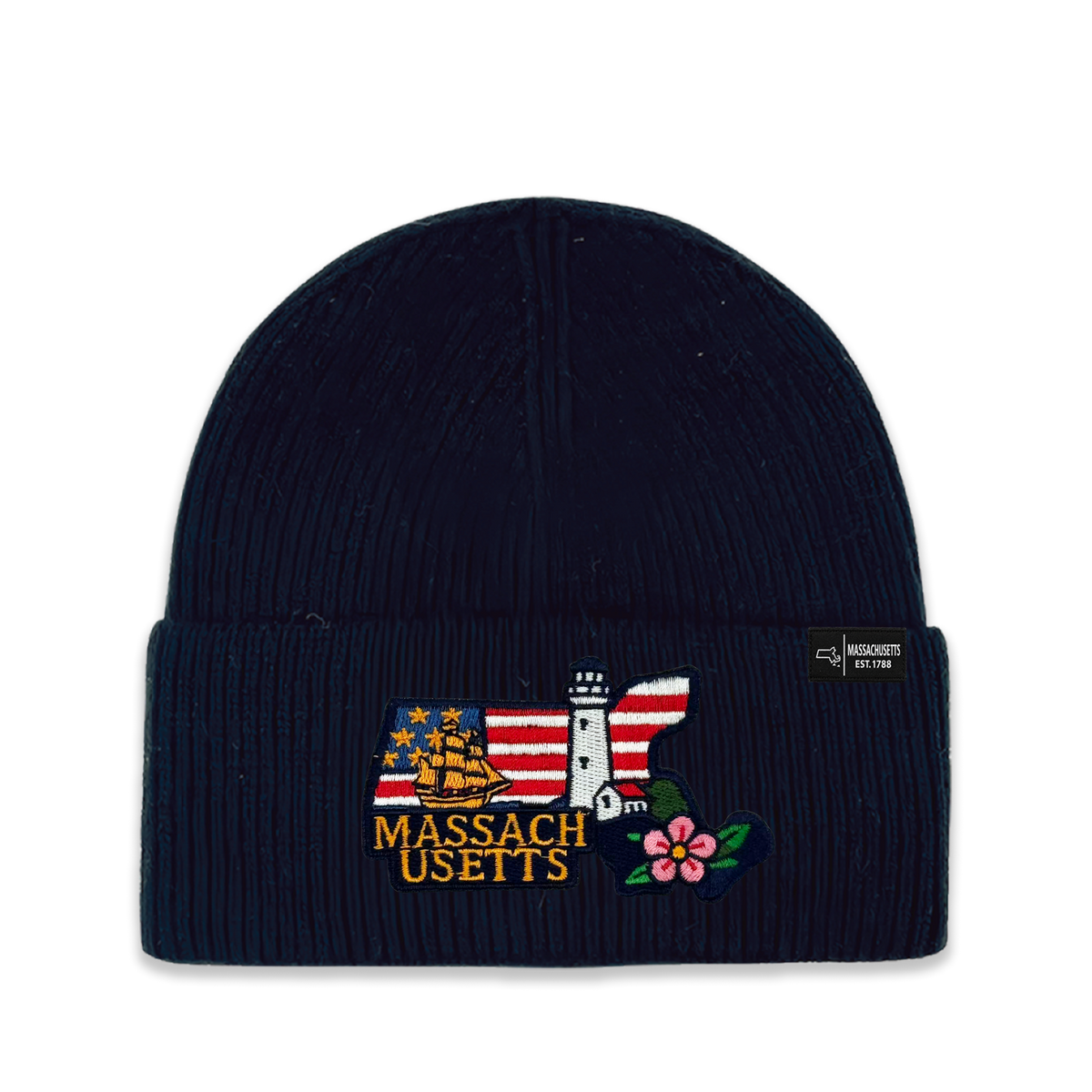 Massachusetts Heritage Knit Beanie - Classic State Winter Hat
