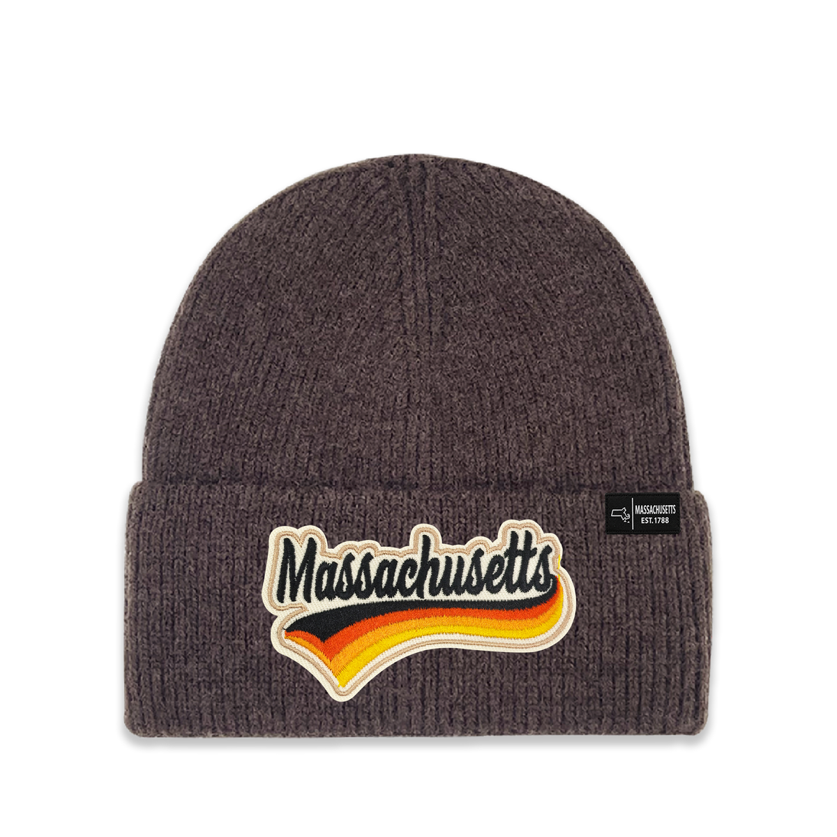 Massachusetts Vintage Heritage Knit Beanie - Classic State Winter Hat