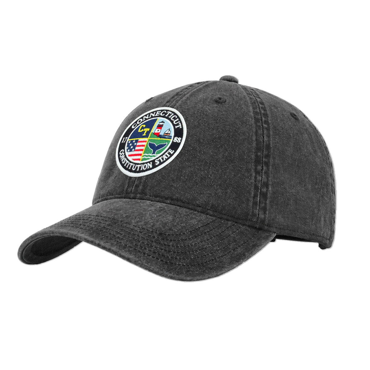 Connecticut Heritage Pigment Dye Washed Cap | Vintage Baseball Hat
