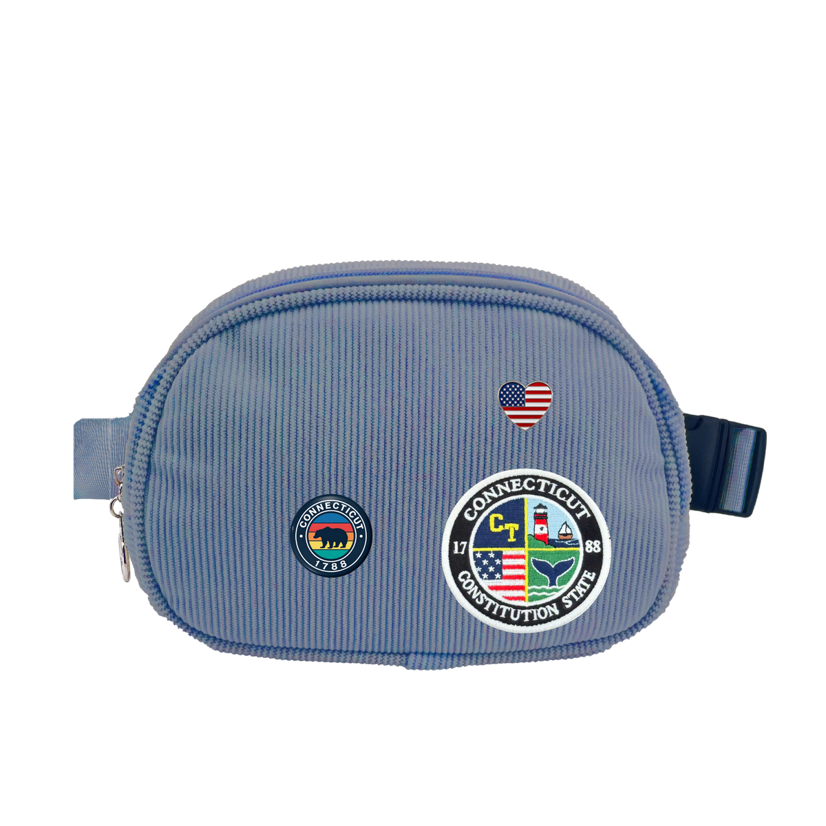 Connecticut Corduroy Belt Bag | Lightweight Travel Crossbody Waist Bag