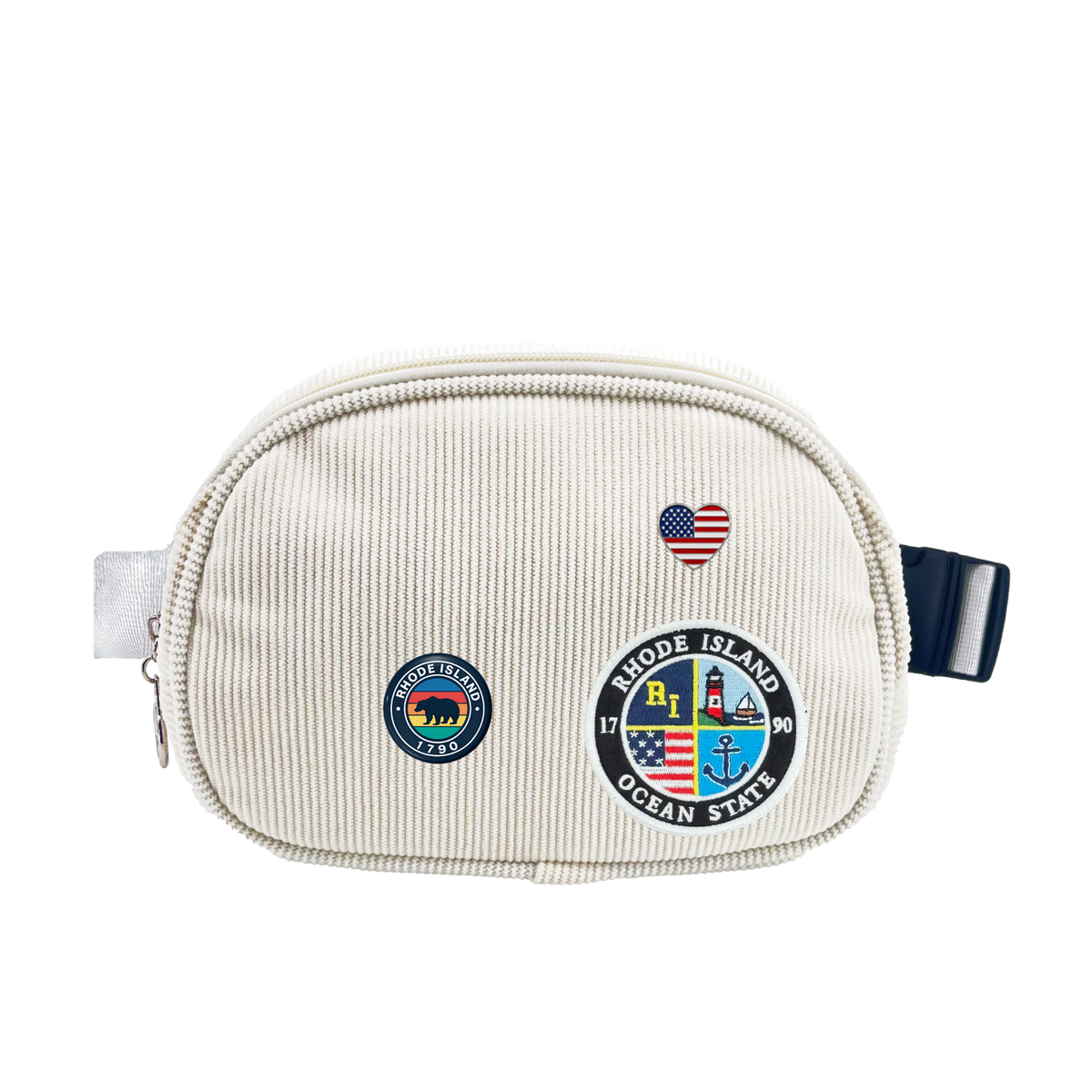 Rhode Island Corduroy Belt Bag | Lightweight Travel Crossbody Waist Bag