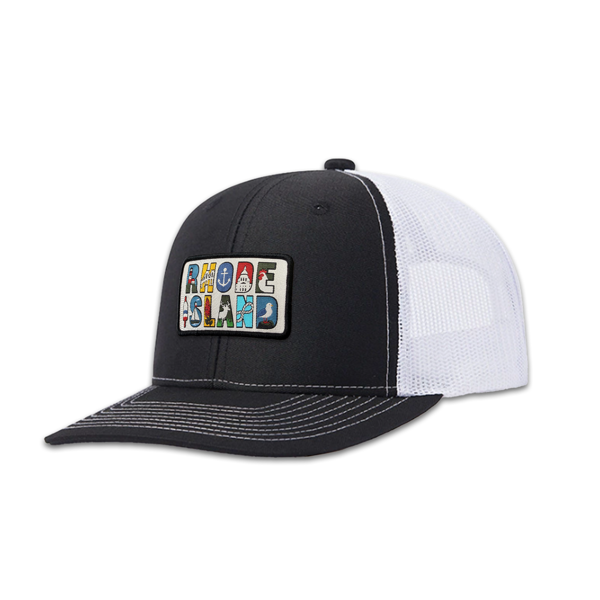 Rhode Island Heritage Trucker Hat | Illustrated Mesh Back Outdoor Cap
