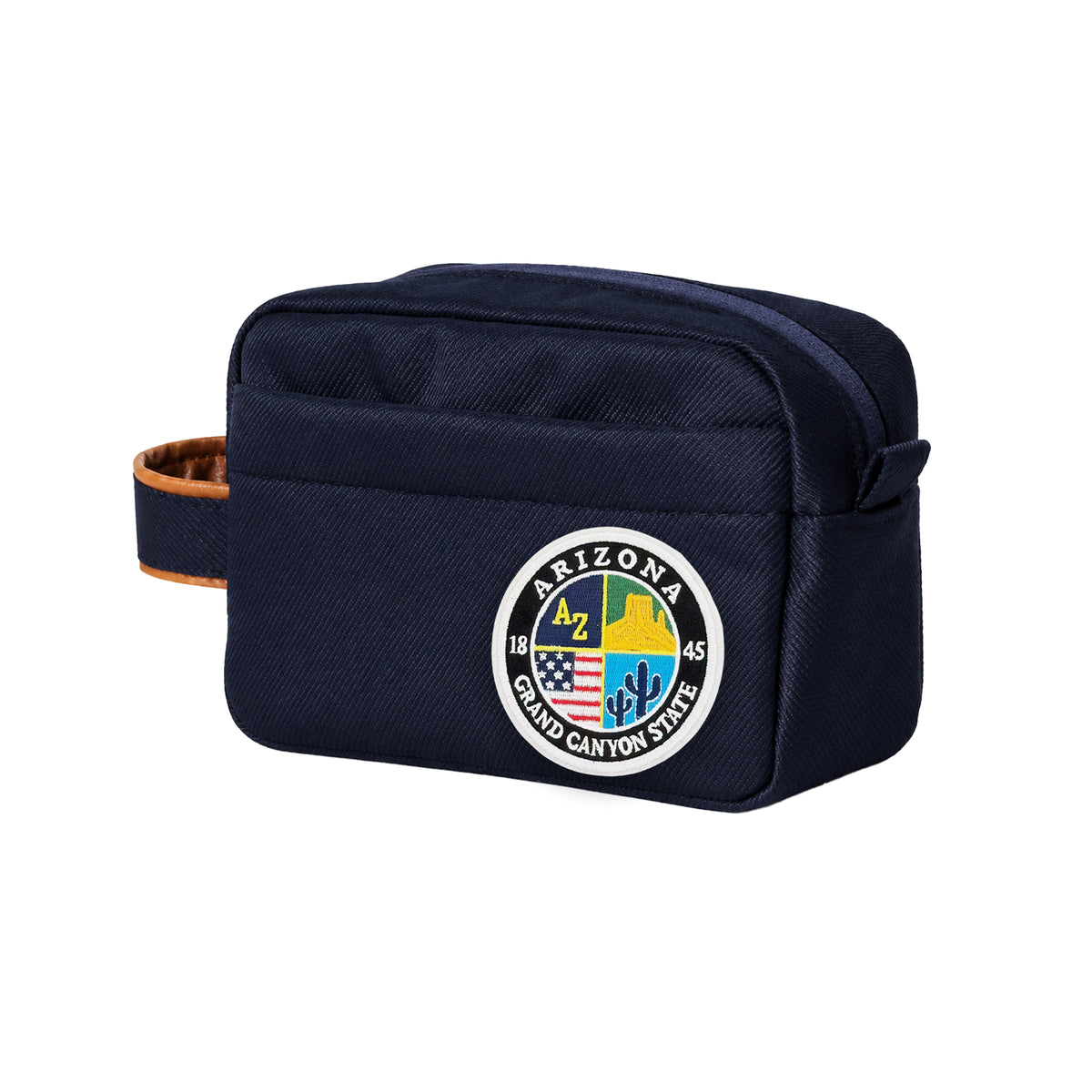 Arizona Embroidered Travel Organizer Bag – Zipper Toiletry Pouch for Travel