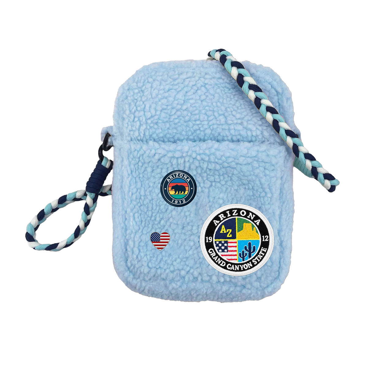 Arizona Sherpa Mini Crossbody Bag | Cozy Travel Shoulder Bag