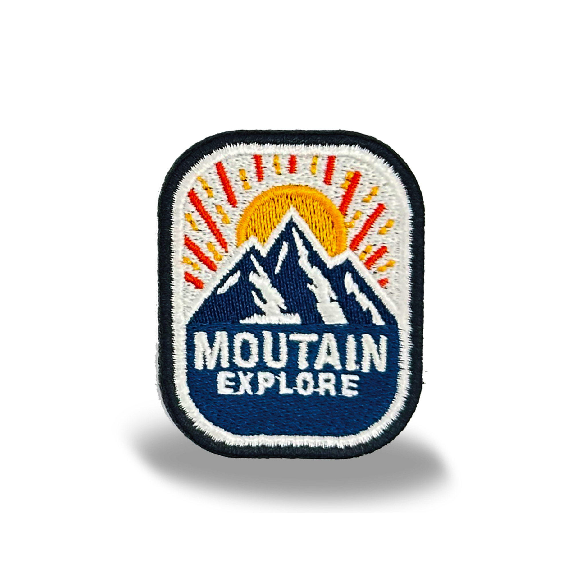 Mountain Explore Iron On Embroidery Patch