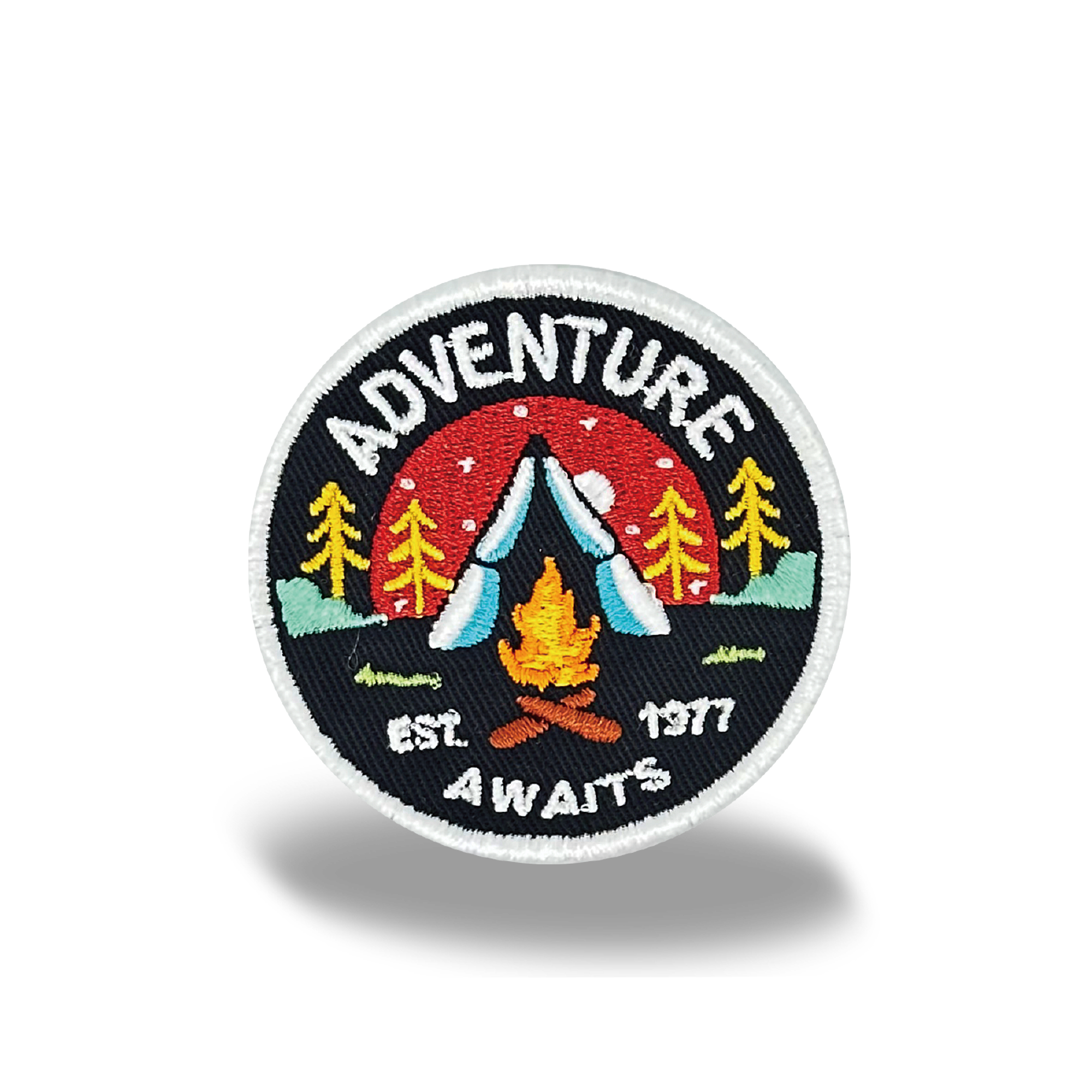 Adventure Awaits Iron On Embroidery Patch