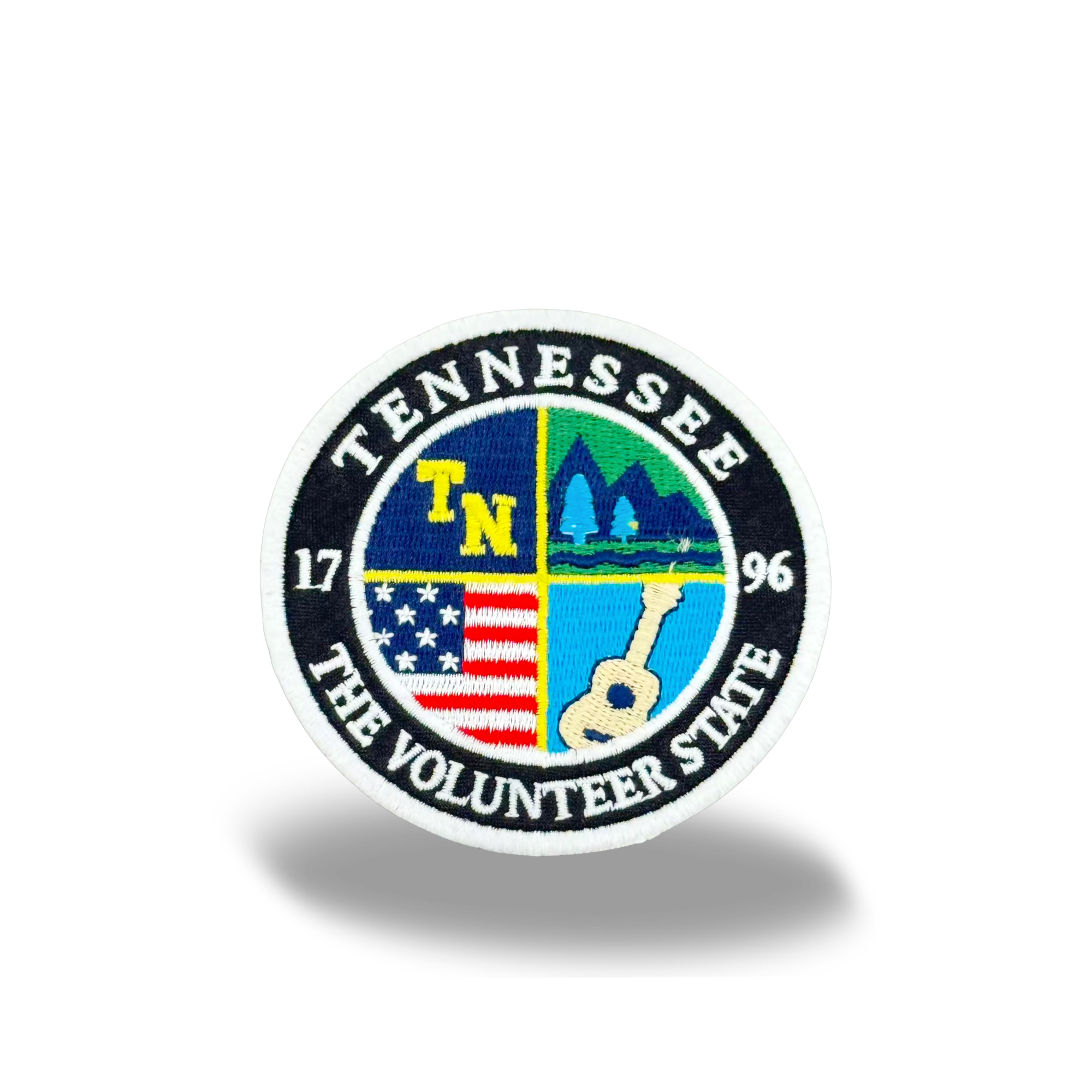 Tennessee Volunteer State Embroidered Patch Vintage Travel Badge Outdoor Souvenir