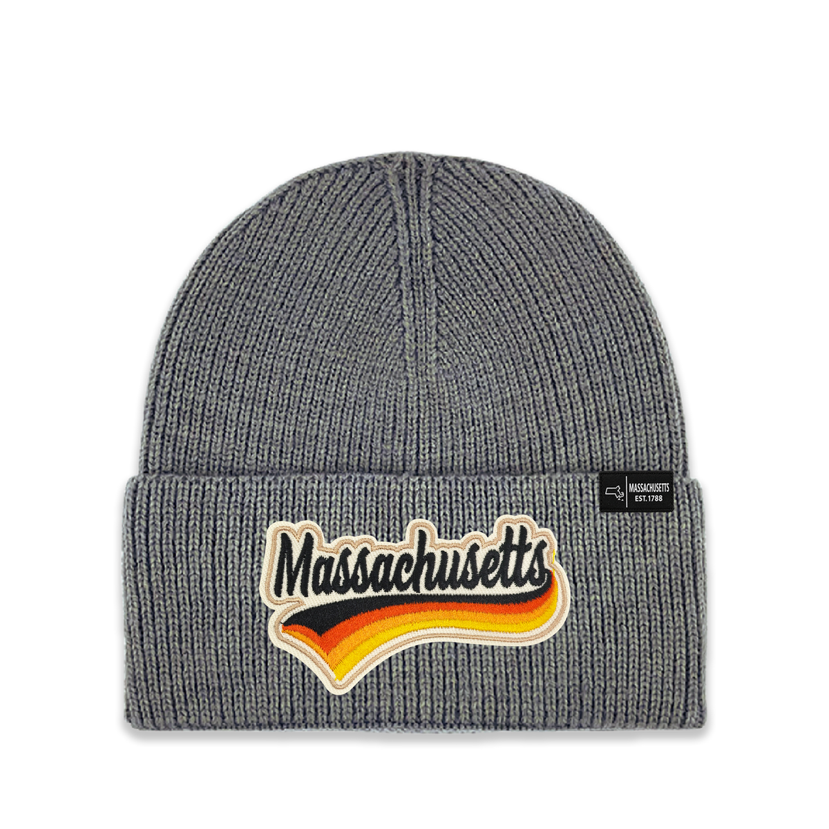 Massachusetts Vintage Heritage Knit Beanie - Classic State Winter Hat