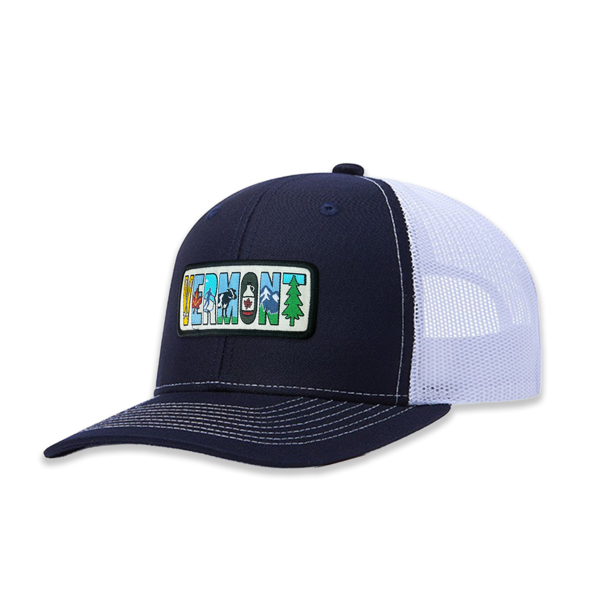 Vermont Trucker Hat | Scenic Letter Mesh Back Cap