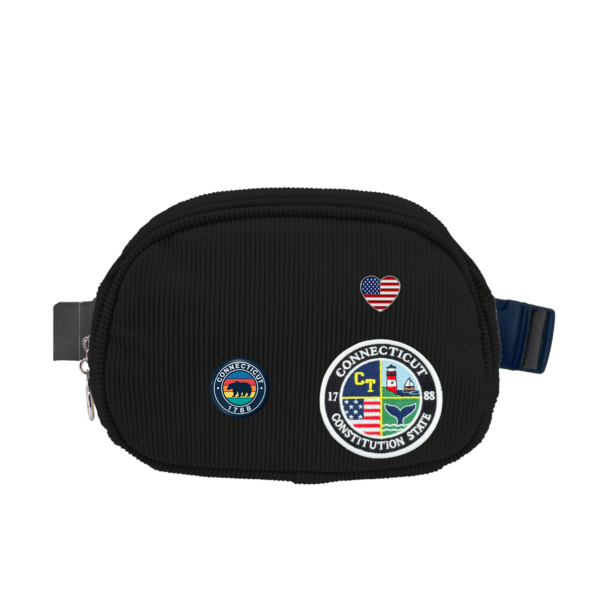 Connecticut Corduroy Belt Bag | Lightweight Travel Crossbody Waist Bag