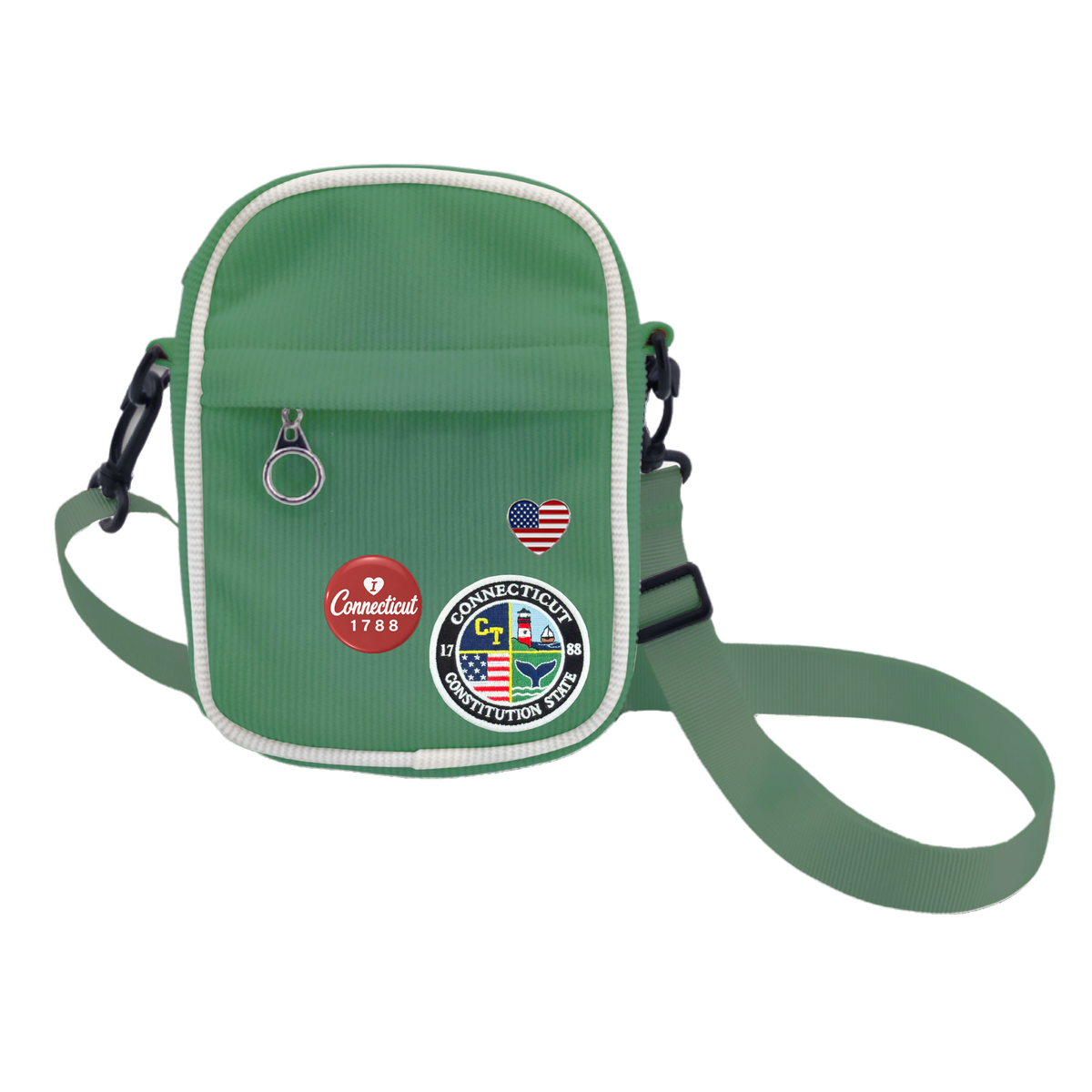 Connecticut Corduroy Crossbody Bag | Lightweight Travel Shoulder Bag