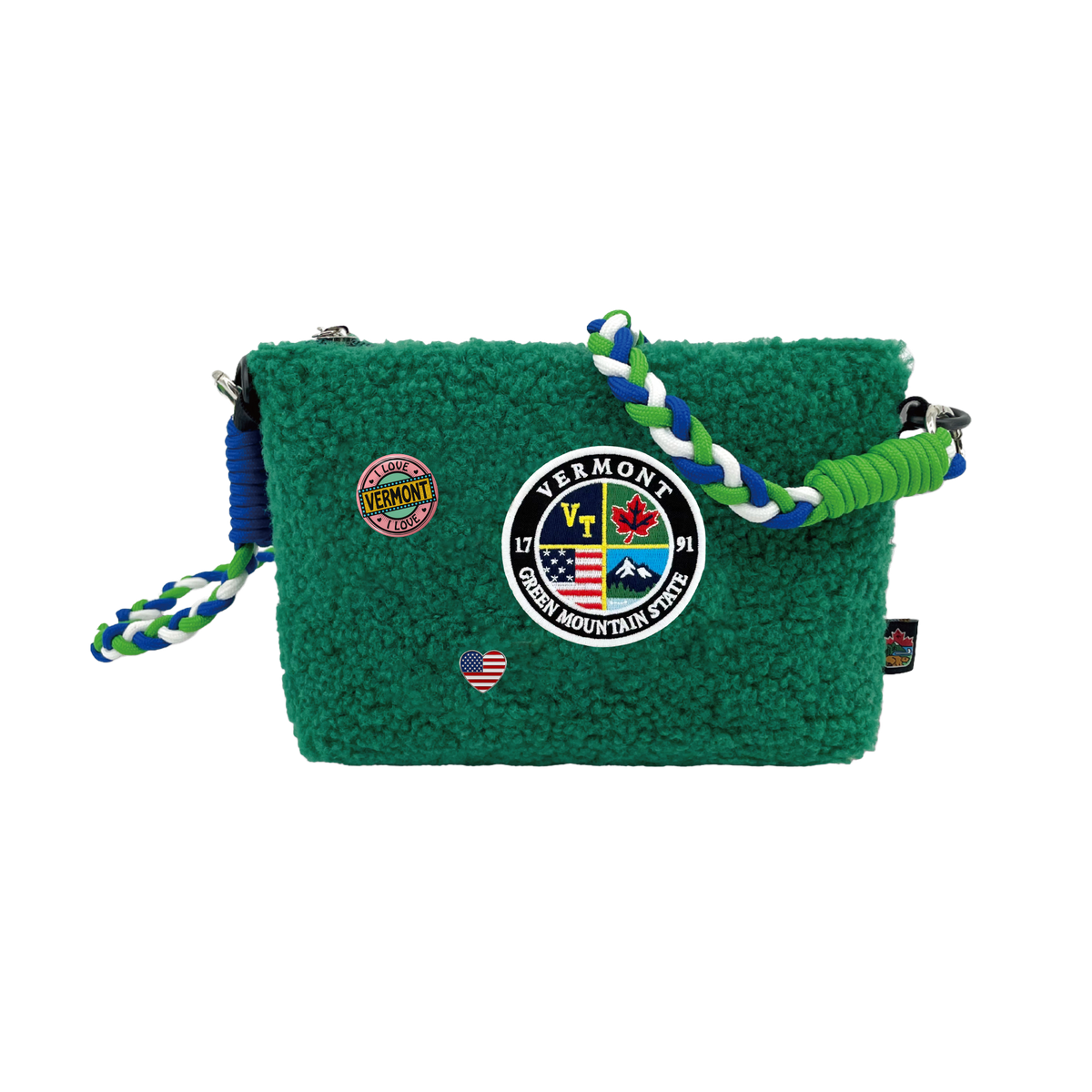 Vermont Sherpa Wallet Sling Bag | Cozy Fleece Mini Crossbody Bag
