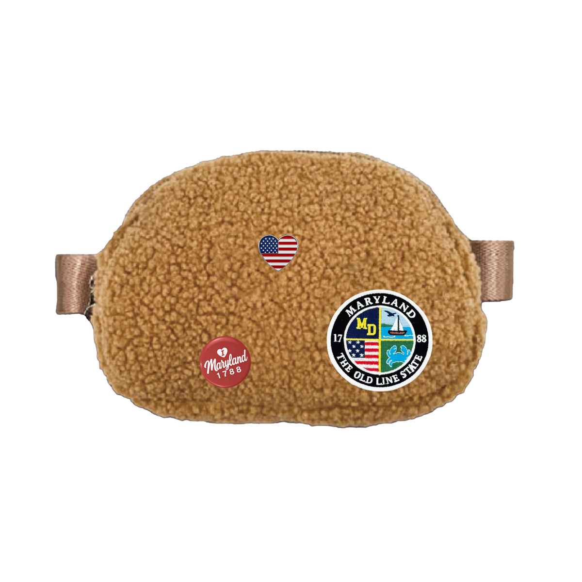 Maryland Sherpa Belt Bag | Cozy Fleece Waist & Crossbody Bag