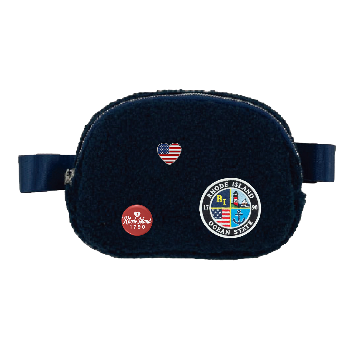 Rhode Island Sherpa Belt Bag | Cozy Fleece Waist & Crossbody Bag