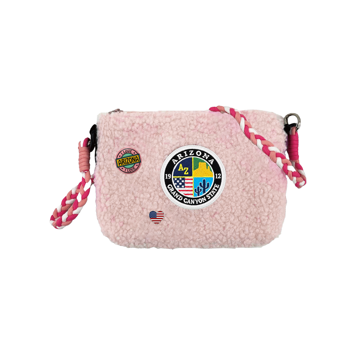 Arizona Sherpa Wallet Sling Bag | Cozy Mini Crossbody Travel Bag