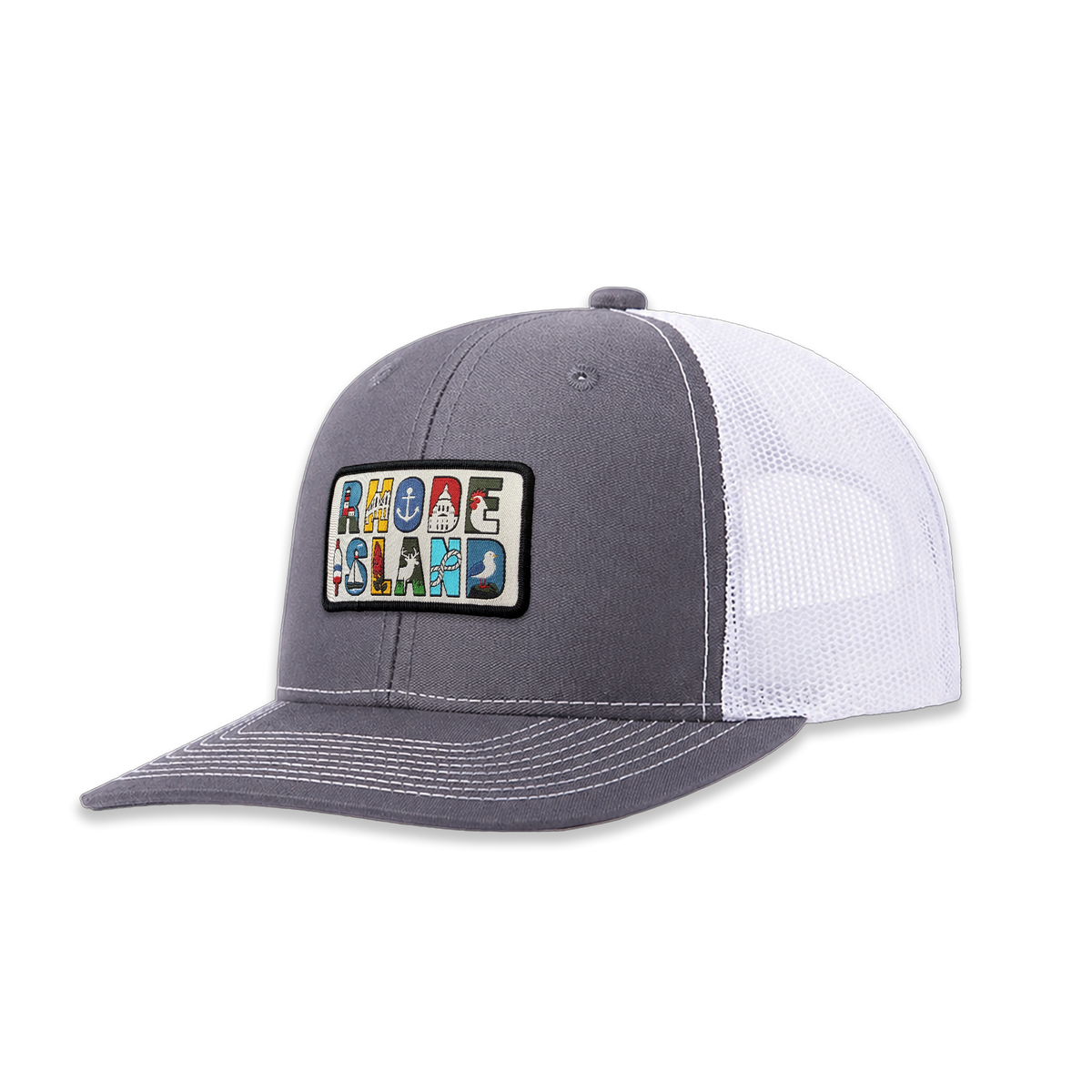 Rhode Island Heritage Trucker Hat | Illustrated Mesh Back Outdoor Cap