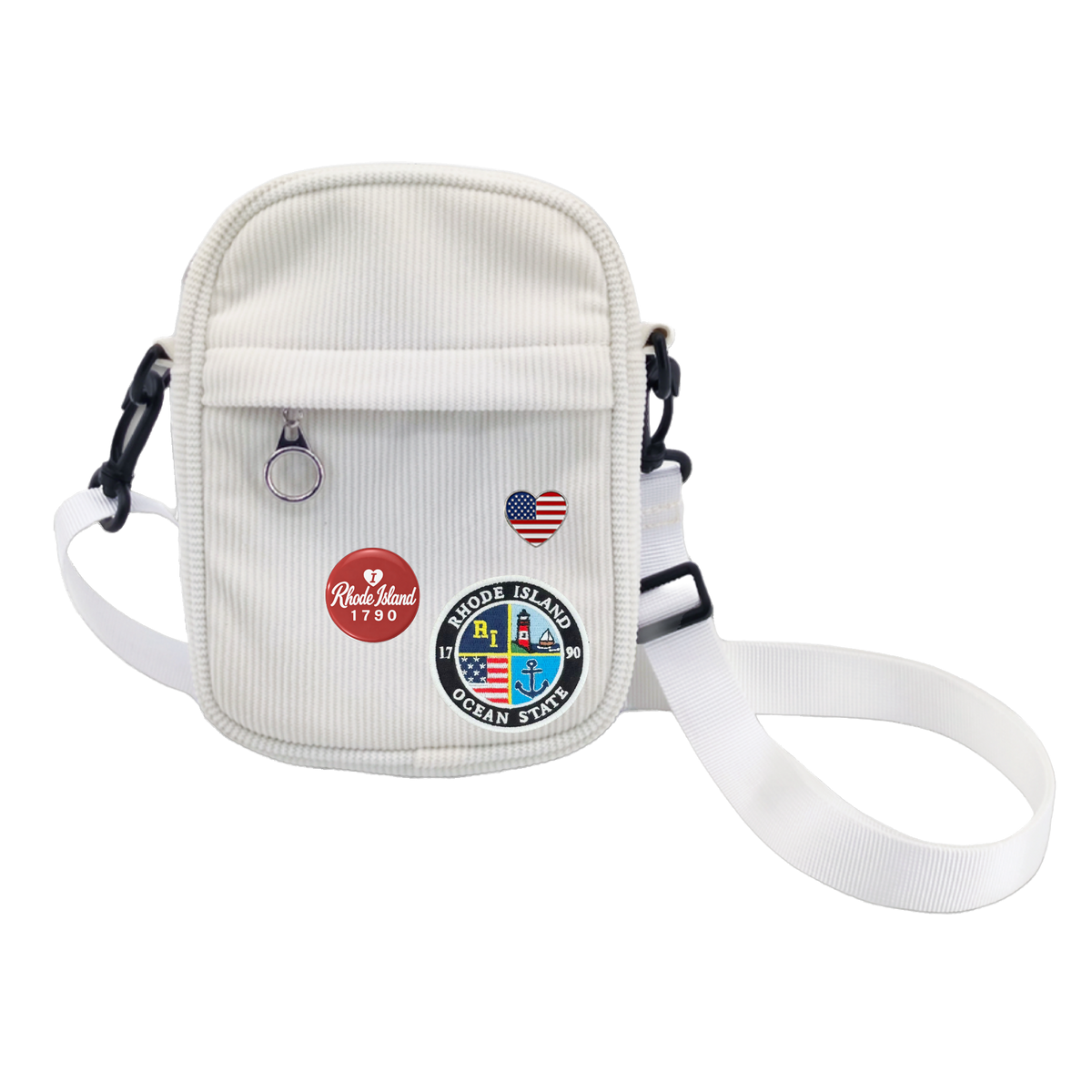 Rhode Island Corduroy Crossbody Bag | Lightweight Travel Shoulder Bag