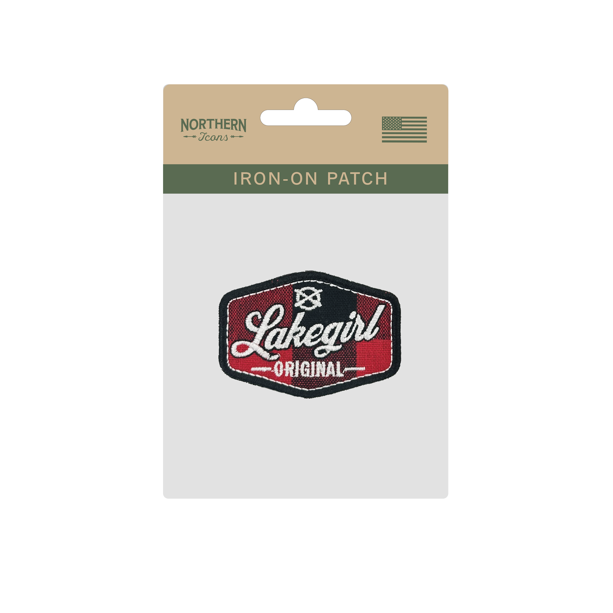 Lakegirl Original Embroidered Iron On Embroidery Patch