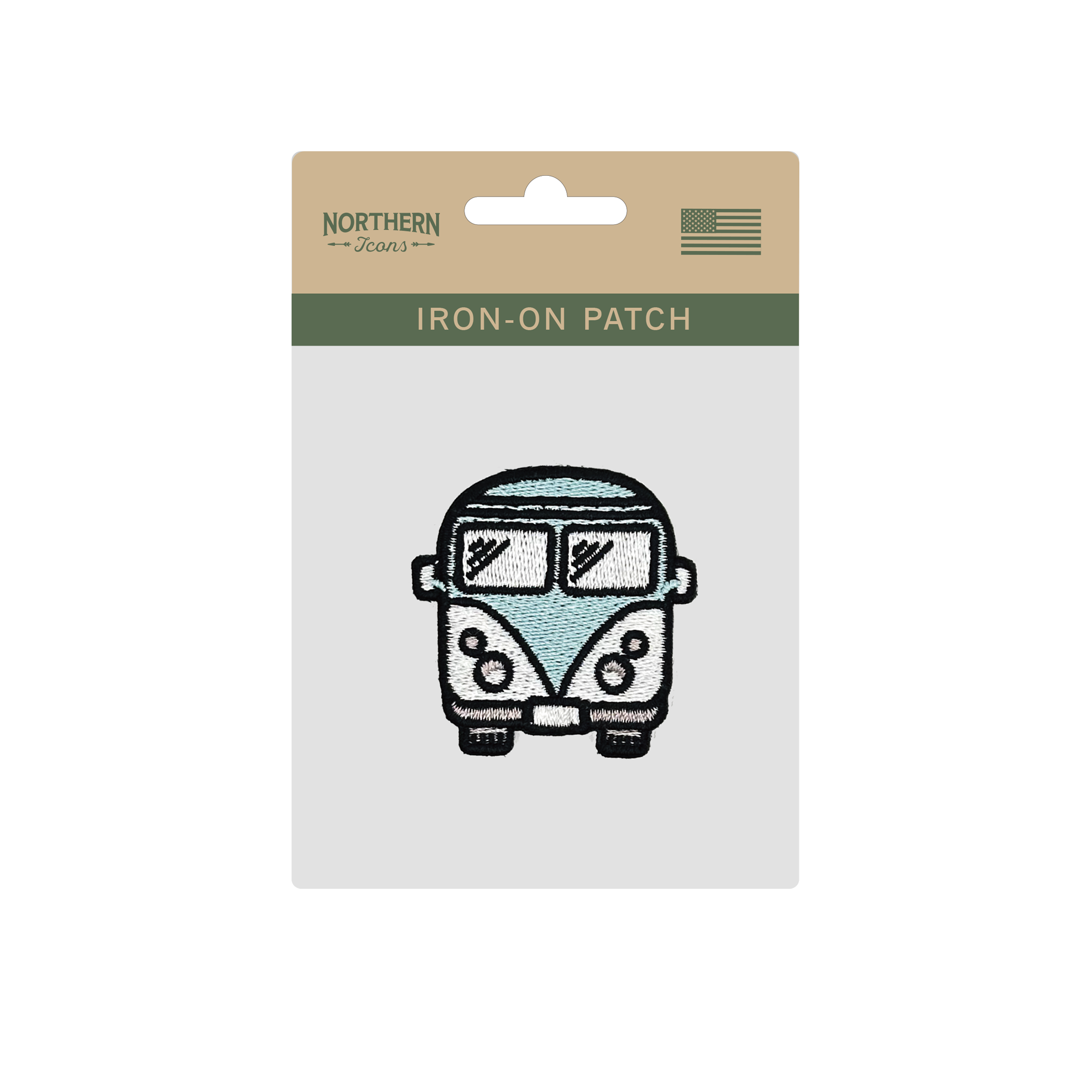 Retro Camper Van Iron On Embroidery Patch