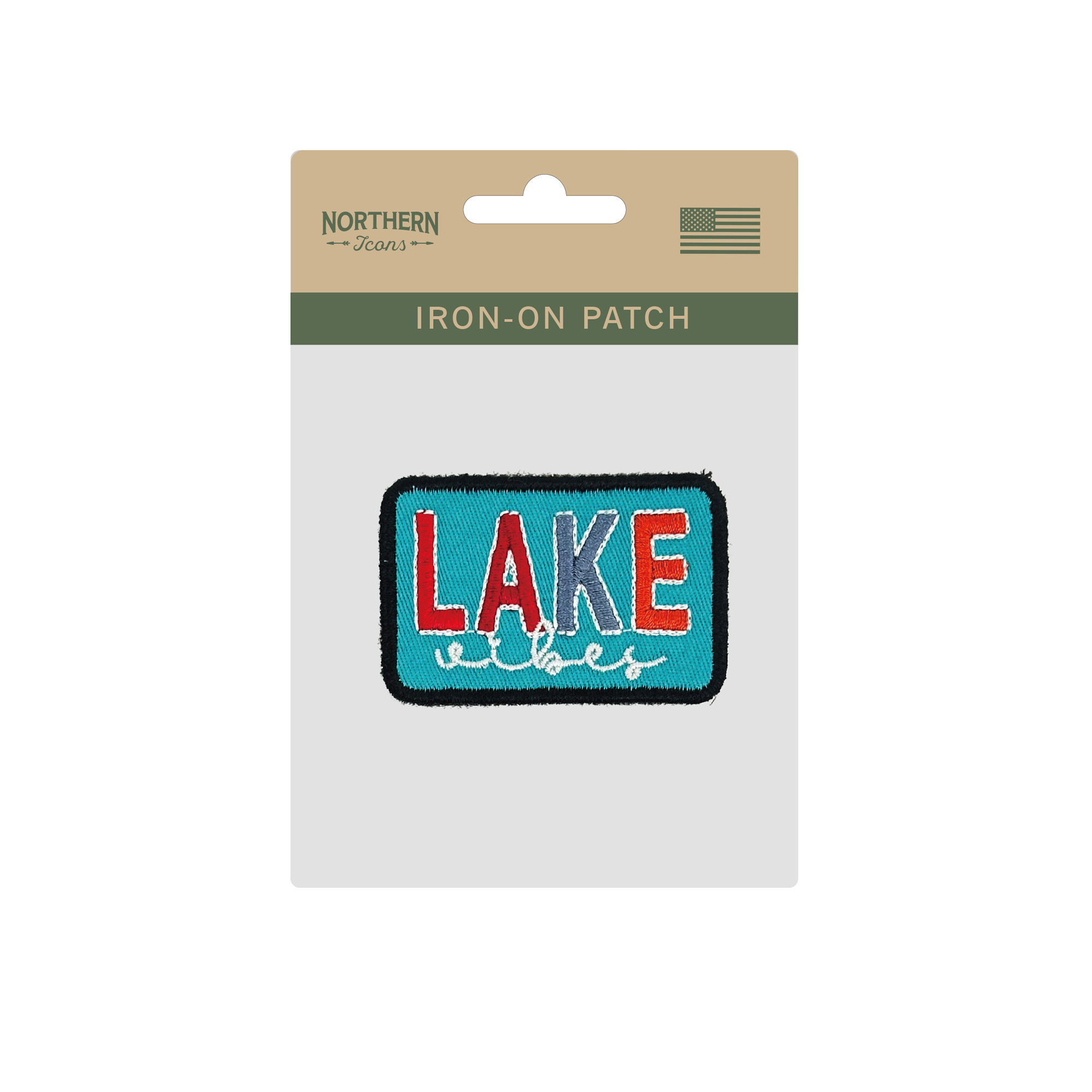 Lake Vibes Iron On Embroidery Patch