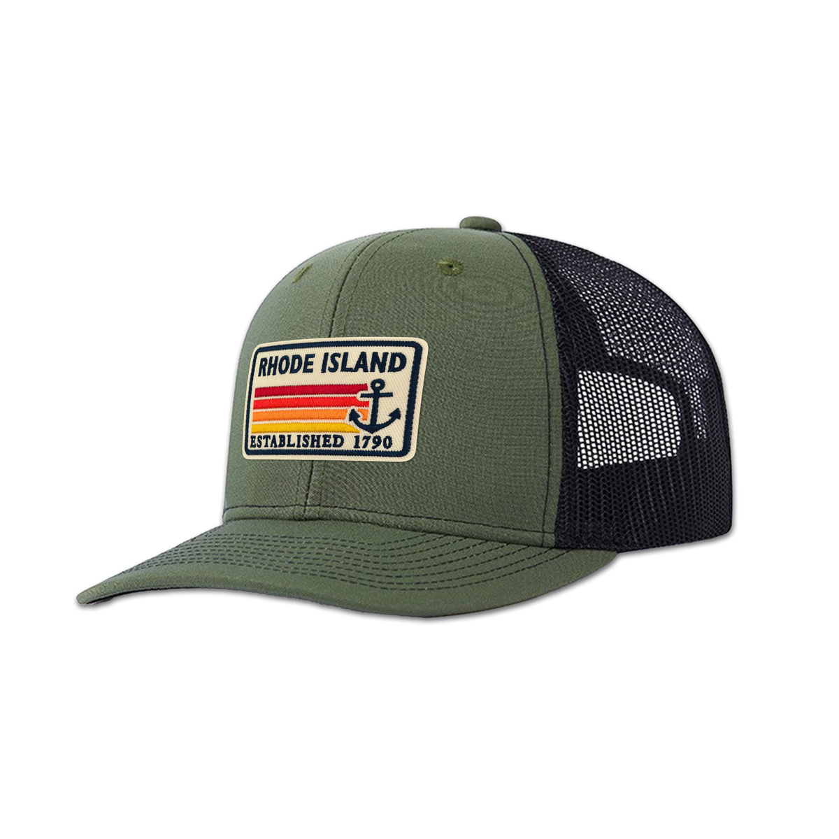 Rhode Island Heritage Trucker Hat | Vintage Mesh Back Outdoor Cap