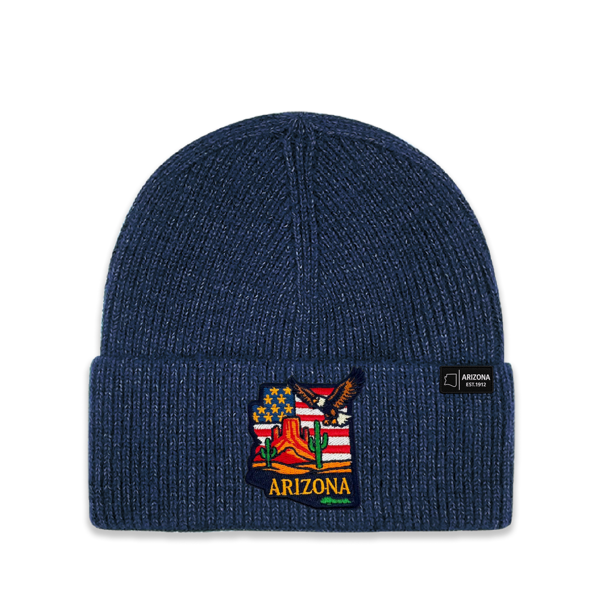 Arizona State Patch Beanie – Classic Acrylic Knit Winter Hat