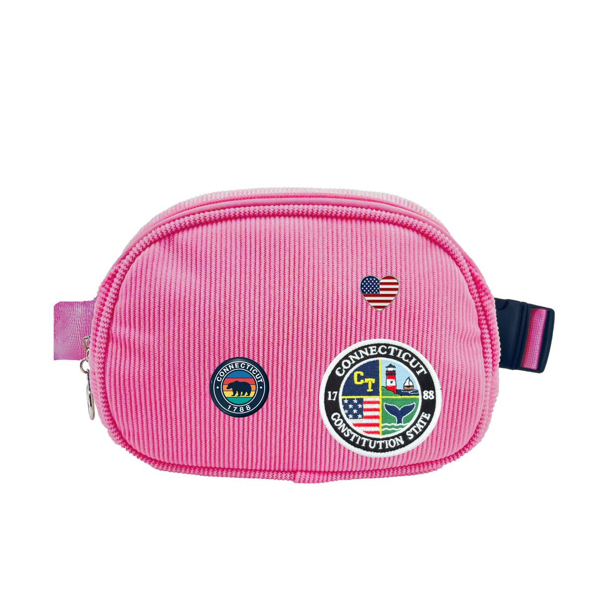 Connecticut Corduroy Belt Bag | Lightweight Travel Crossbody Waist Bag