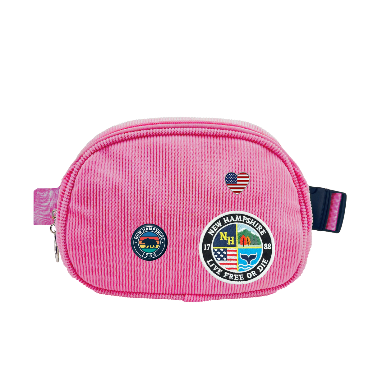 New Hampshire Corduroy Belt Bag | Adjustable Travel Waist & Crossbody Bag