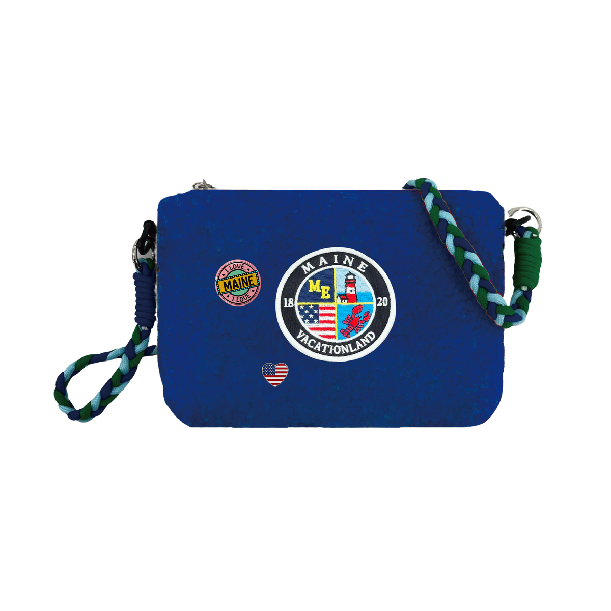Maine Sherpa Wallet Sling Bag | Cozy Fleece Mini Crossbody Bag