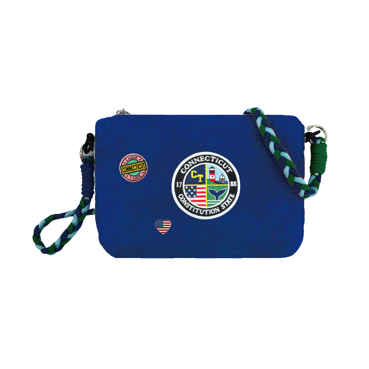 Connecticut Sherpa Wallet Sling Bag | Cozy Mini Crossbody Travel Bag