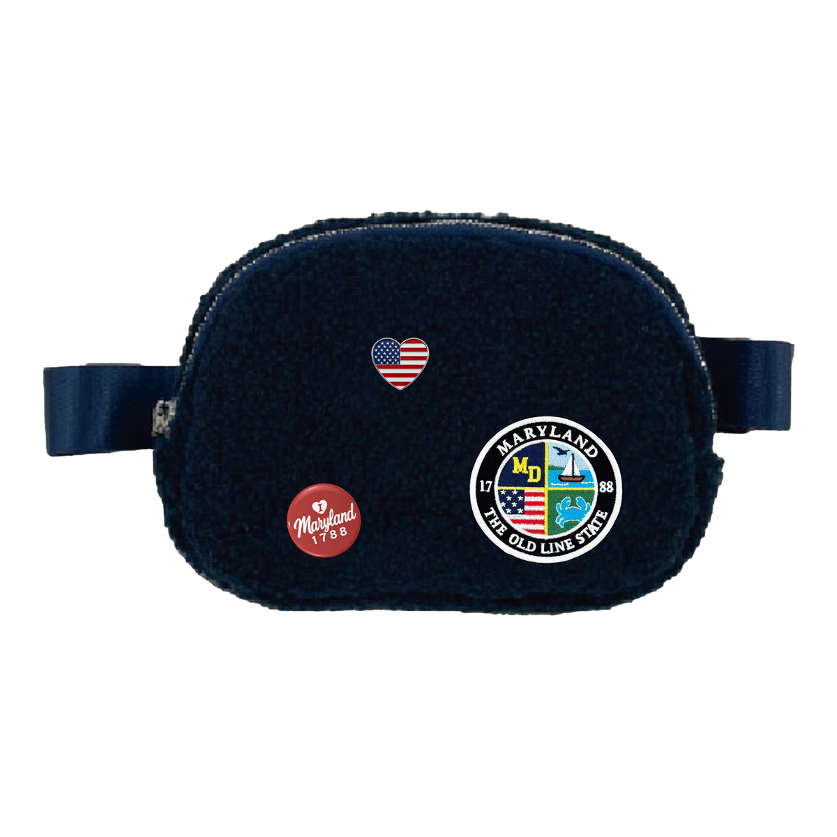 Maryland Sherpa Belt Bag | Cozy Fleece Waist & Crossbody Bag