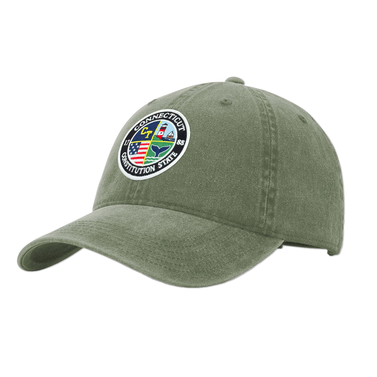 Connecticut Heritage Pigment Dye Washed Cap | Vintage Baseball Hat