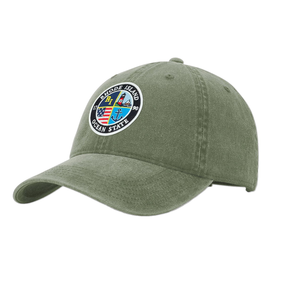 Rhode Island Heritage Pigment Dye Washed Cap | Vintage Baseball Hat