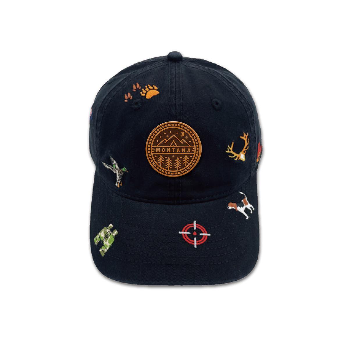 Montana Wilderness Lifestyle All Over Embroidered Baseball Cap