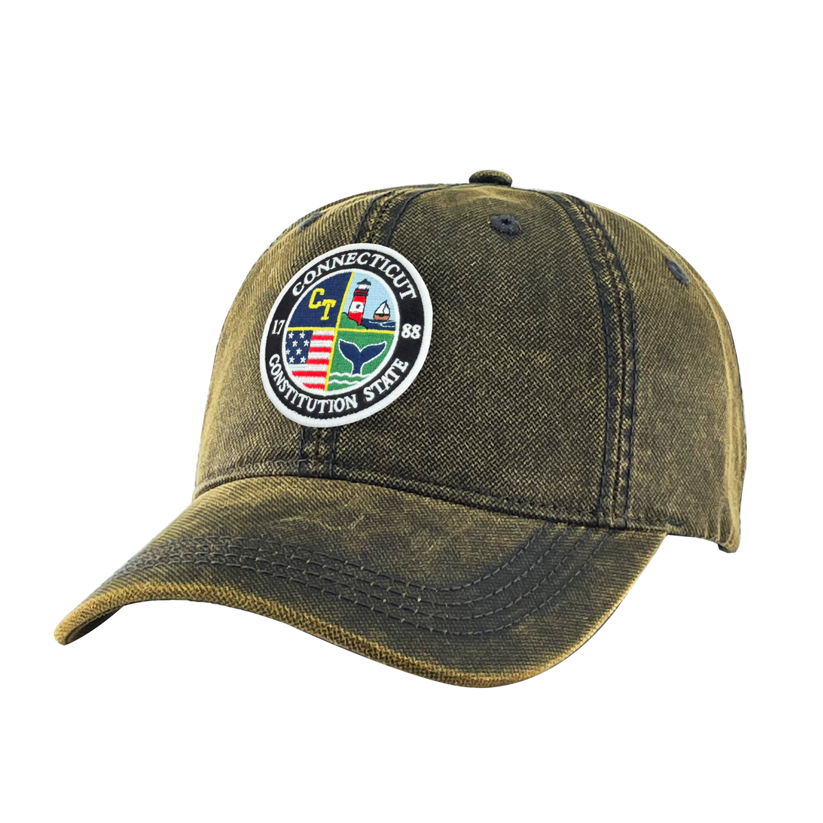 Connecticut Heritage Oilskin Washed Cap | Vintage Outdoor Baseball Hat
