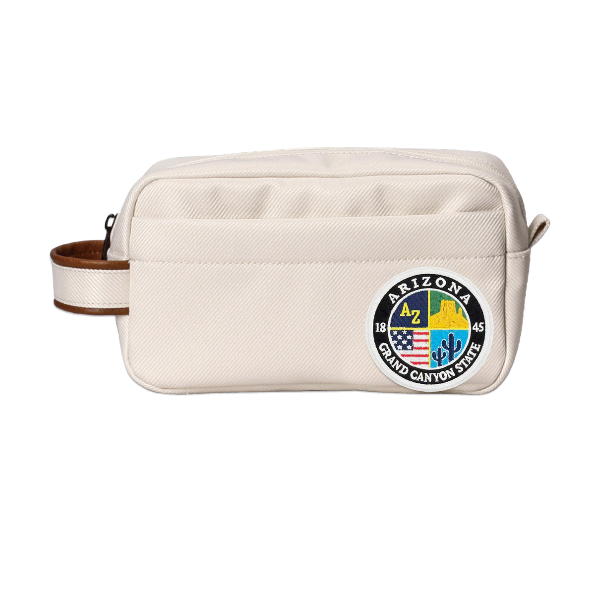 Arizona Embroidered Travel Organizer Bag – Zipper Toiletry Pouch for Travel