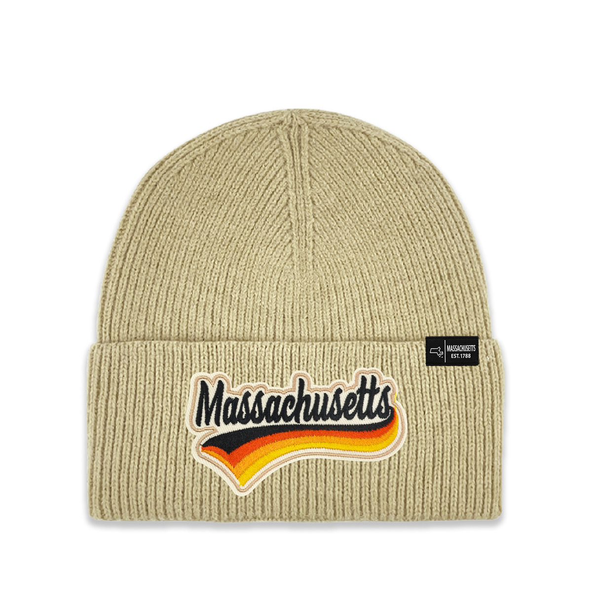 Massachusetts Vintage Heritage Knit Beanie - Classic State Winter Hat
